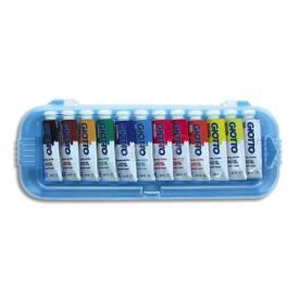 Boite de 12 tubes 10ml de gouache - couleur ass…