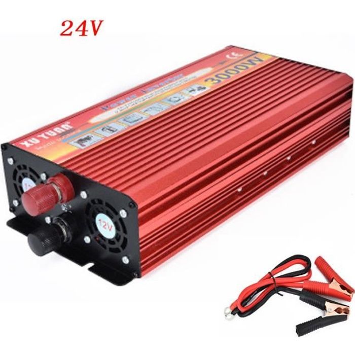 inverse inverseur 3000W convertisseur 24v-220v GOBRO