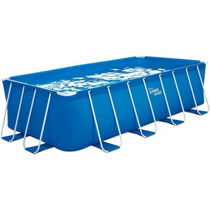 Piscine tubulaire rectangulaire - 4.88 x 2.44 x 1.22 m - Sans filtration