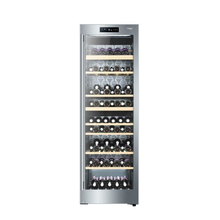 Haier WS137GDAI, Autonome, Acier inoxydable, Gris, 8 étagères, 1 portes(s), Acier inoxydable