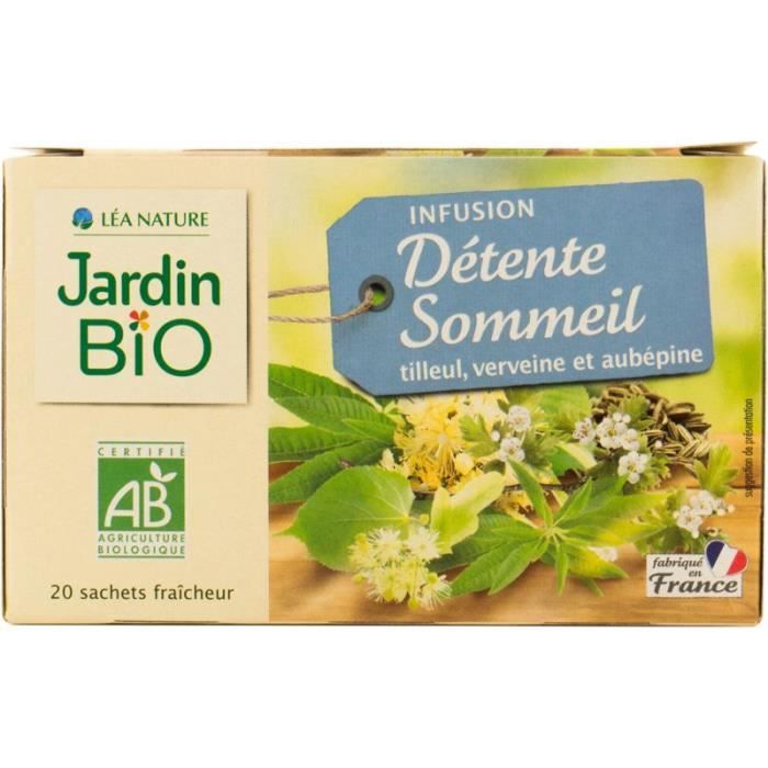 JARDIN BIO Infusion Détente et sommeil - Bio
