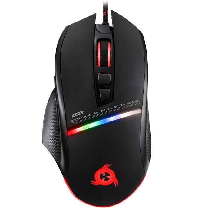 KLIM Skill Souris Gamer Haute Précision - Choisissez la Couleur de Votre Choix - USB Filaire - DPI Ajustables
