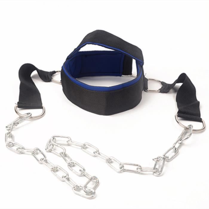 Tête Cou Entraînement Fitness Casquette De Poids Épaule Muscle Entraîneur De Poids Sangle D'exercice avec Chaîne Réglable Cou