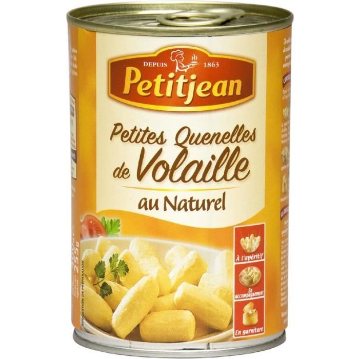 PETITJEAN Petites quenelles de volaille au naturel - 255g