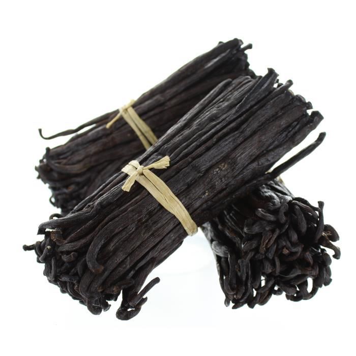 40 gousses de Vanille bourbon - Madagascar 13/15cm - Par sachet de 2 gousses sous vide