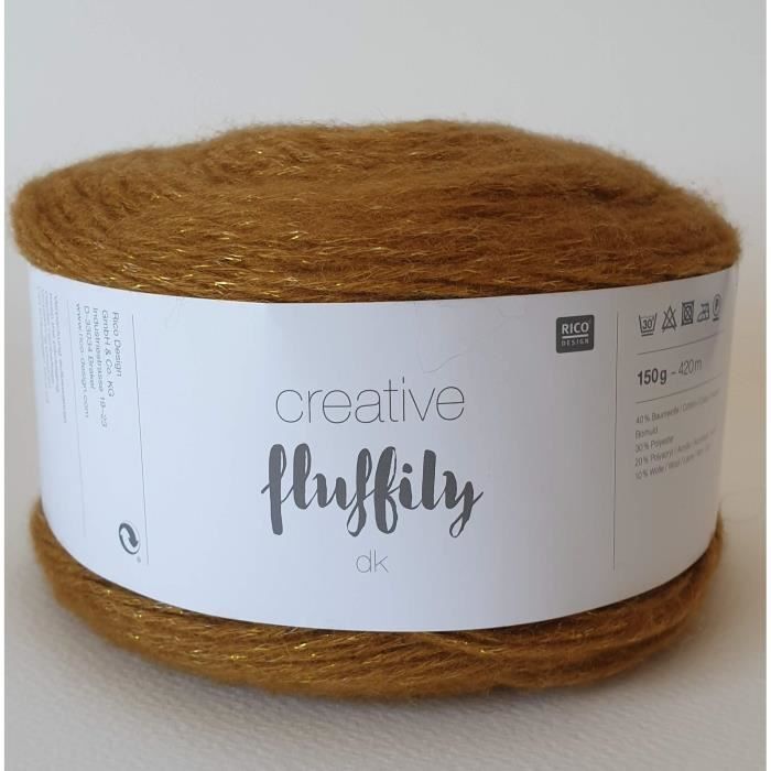 Rico Design Creative FLUFFILY DK 002 moutarde