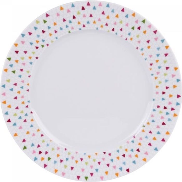 Assiette plate manaos 27 cm (lot de 6) - Table Passion Blanc