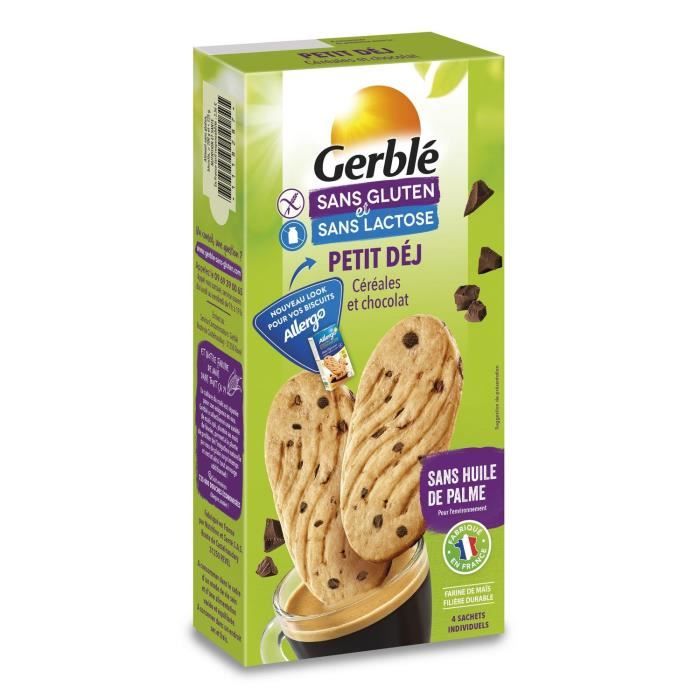 ALLERGO Biscuits Petit déjeuner céréales et pépites de chocolat - 200 g