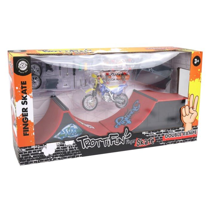 Kit Accessoires Pour Fingerskate - 2 Trucks 32mm Noir, 4 Roues Avec Roulements, Vis, Outil - Pour Monter Ta Planche DIY