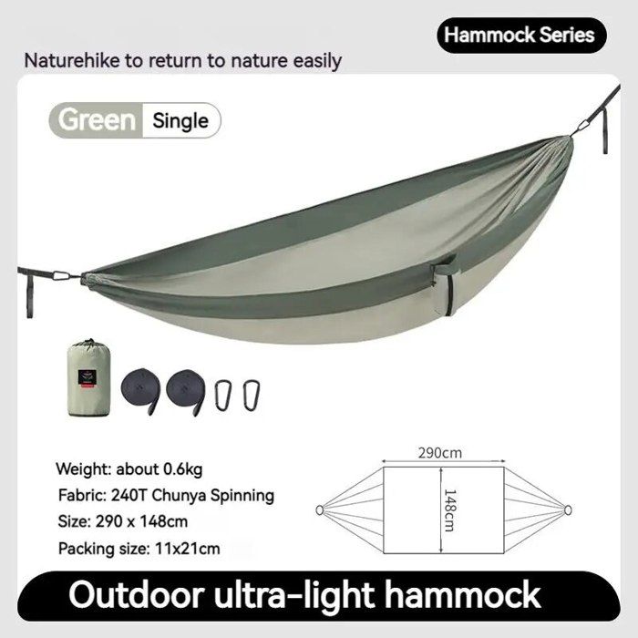 Hamac de camping sous couette, hamac de parachute