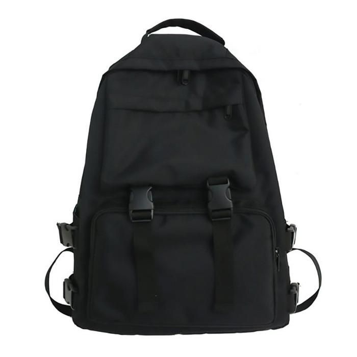 Sac à Dos Femme Grande Capacité - Gris - Nylon - Dimensions 45x32x22 Cm - Pour L'École Et Le Voyage - Neuf Avec Étiquettes
