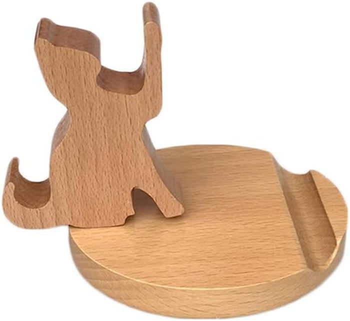 Plehood Support de téléphone en Bois de Noyer, Support de téléphone