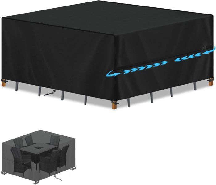 Highdi – Housse De Protection Pour Table De Billard – Tissu Oxford 210D, Imperméable, Anti-poussière, Avec Cordon De Serrage – Pour Tables 7, 8, 9 Pieds