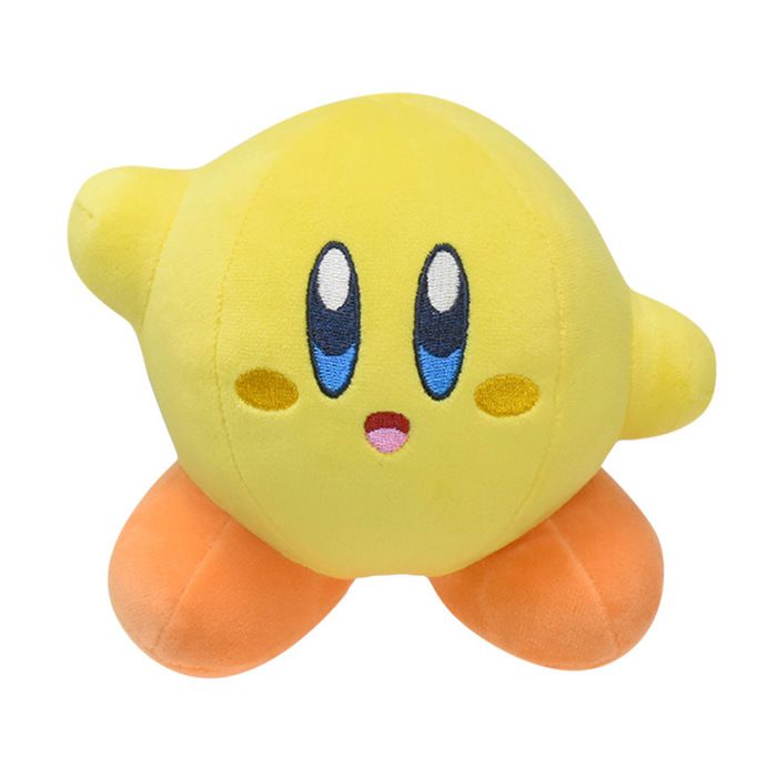 Peluche -YIBUJIAZU-Kirby Star peluche jaune 15cm- jouets cadeaux de Noël pour enfants