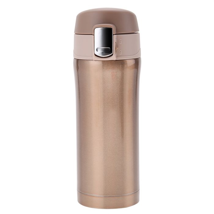 Tasse isotherme sous vide - Inox - Doré - 350 ml - Isolation 8-15 heures - Étanche