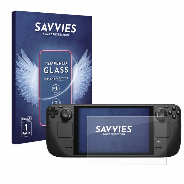 Verre Trempé Savvies pour Valve Steam Deck / OLED Vitre Protection Ecran Film Trempé de Verre Dureté 9H