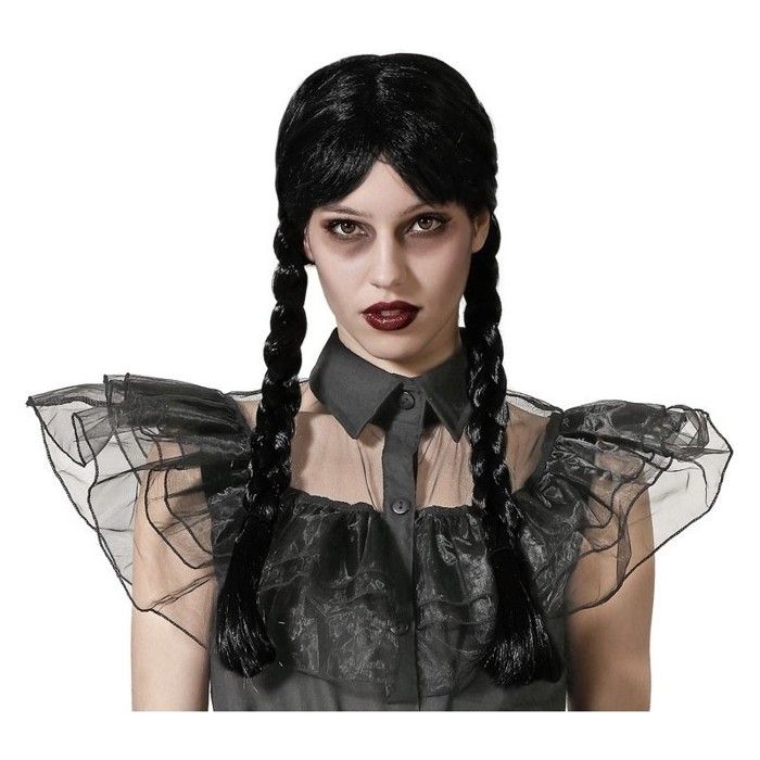 Comparer les prix de Perruque Noire avec Nattes et Frange