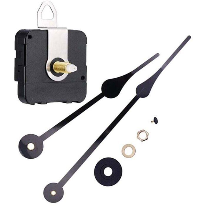 Kit Horloge 3D Uxcell – Mouvement + Aiguilles, Taille 6mm, DIY Pour Grand Mur