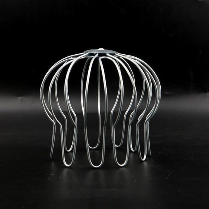 Grille Gouttière Anti-feuilles Acier Inox - Diamètre 63-75 Mm, Hauteur 70 Mm - Pour Descentes, Avant-toit, égouts