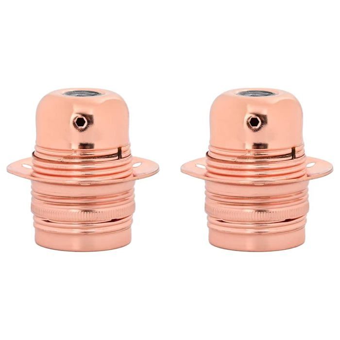 Douille de lampe E27 - vidaXL - Bronze or rose - Métal et céramique - 59x60 mm - 250 V - 60 W - Design vintage