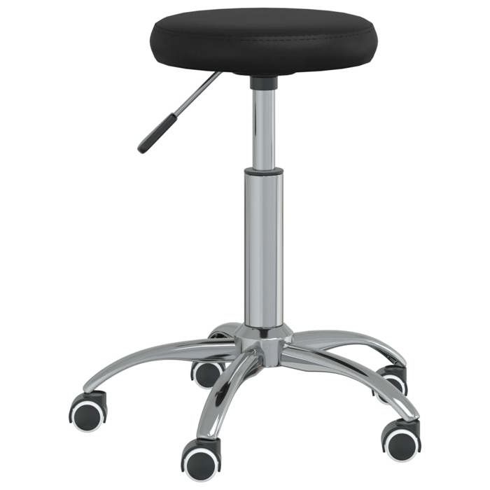 NEW 2026 Chaise à manger( 1 pc) - siège de cuisine/bureau - Noir Similicuir 31x(42-54) cm L1132