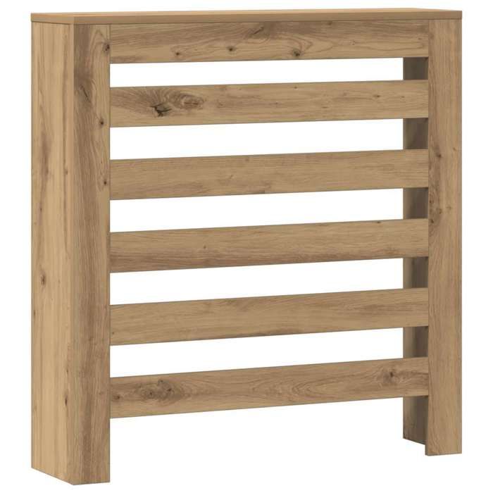 （Haute qualité）Brun Cache-radiateur chêne artisanal 78x20x82cm bois dingénieriePoids 10.3 Kg_281203