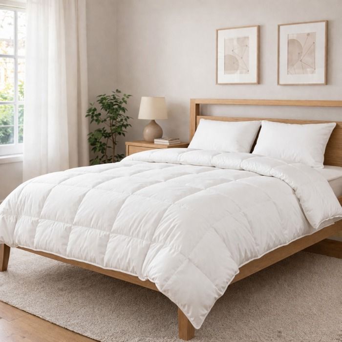 Matelas 180x200 cm Sublime 20 cm mousse haute densité ferme face été/hiver + 2 oreillers + couette