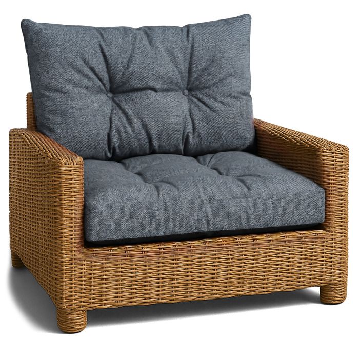 Coussin Lounge Mobilier Jardin Ensemble: siege 50x50 cm et dossier 40x50 cm - Jean lin écologique