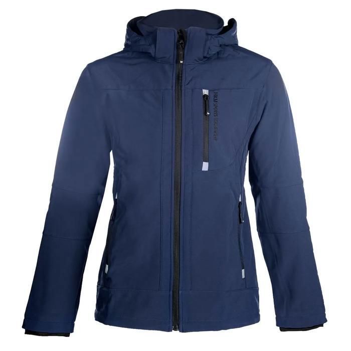 Veste imperméable équitation à capuche HKM Sport - dunkelblau