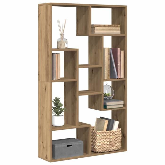 Bibliothèque intérieure - vidaXL - Étagère haut pour salon - bois dingénierie - chêne artisanal - 72 x 20 x 1205 cm@vpr99c