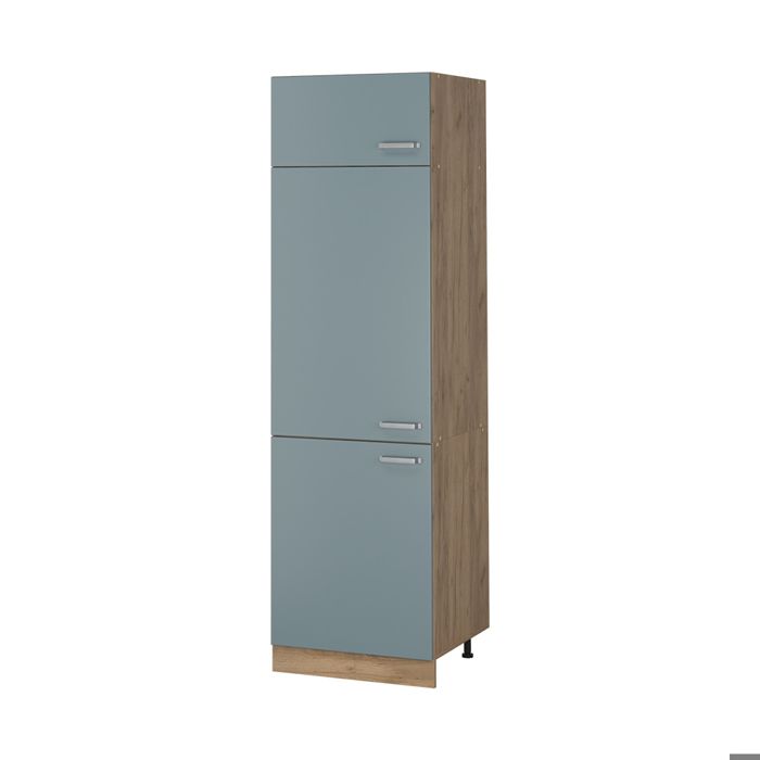 Armoire haute R-Line 60cm Bleu-gris/Chêne doré Vicco 63209