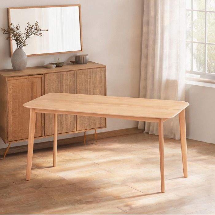 Bois Naturel Bois De Pin Dining Tables with 59.1 x 31.5 x 29.9 in and naturelle