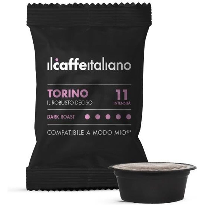 100 Capsules de Café Torino compatibles avec machines Lavazza A Modo mio - A modo mio 100 x Dosettes - Il Caffè Italiano