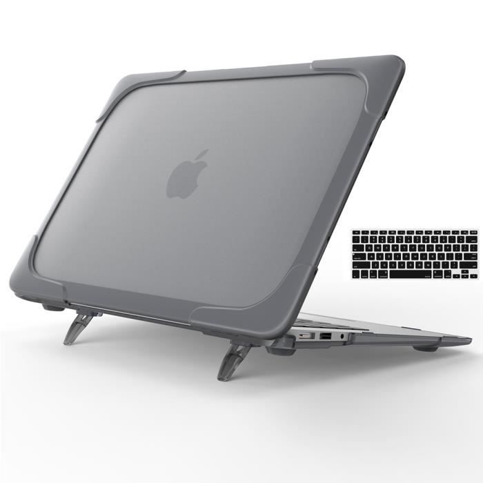 FINTIE Coque Compatible avec MacBook Air M2 2022 13.6 Pouces (Modele A2681)  - Etui Rigide Robuste avec Bords Antichoc en TPU, - Cdiscount Informatique