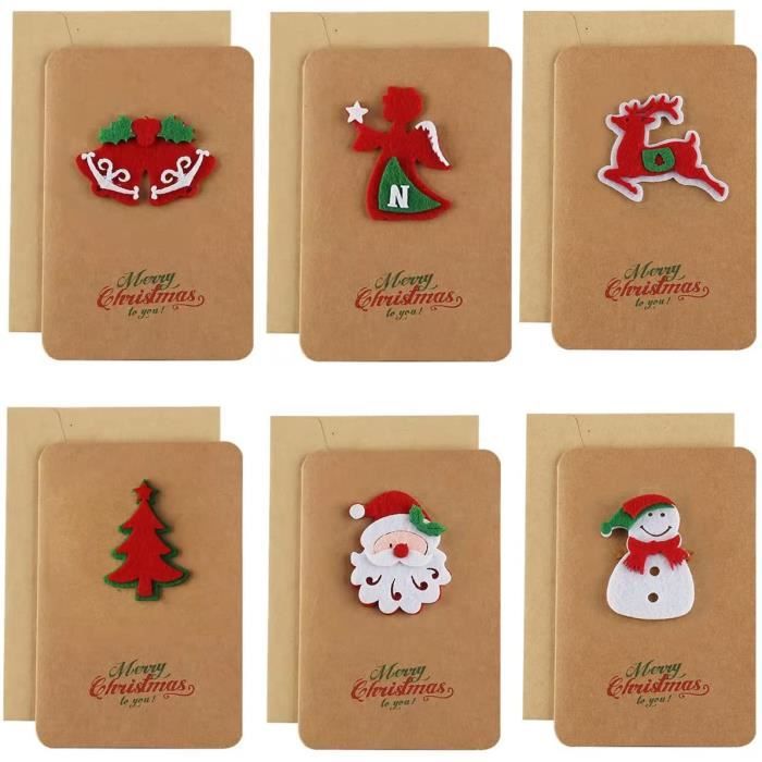 Sweetzer & Orange Cartes de Noël Porte-Argent ou Carte-Cadeau pour Enfant -  6 Designs, 4