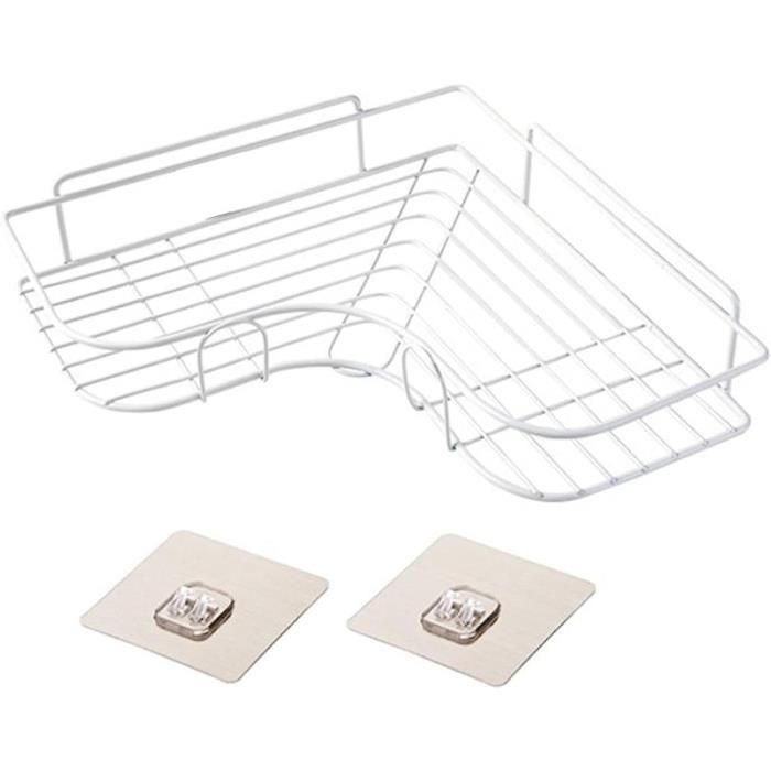 Salle De Bain Rangement Poinçon Coin Cadre Douche Étagère En Fer