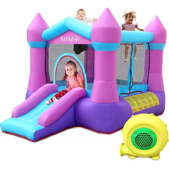 Château sautant gonflable Windsor Rose - Jeux et jouets pour enfants plein air