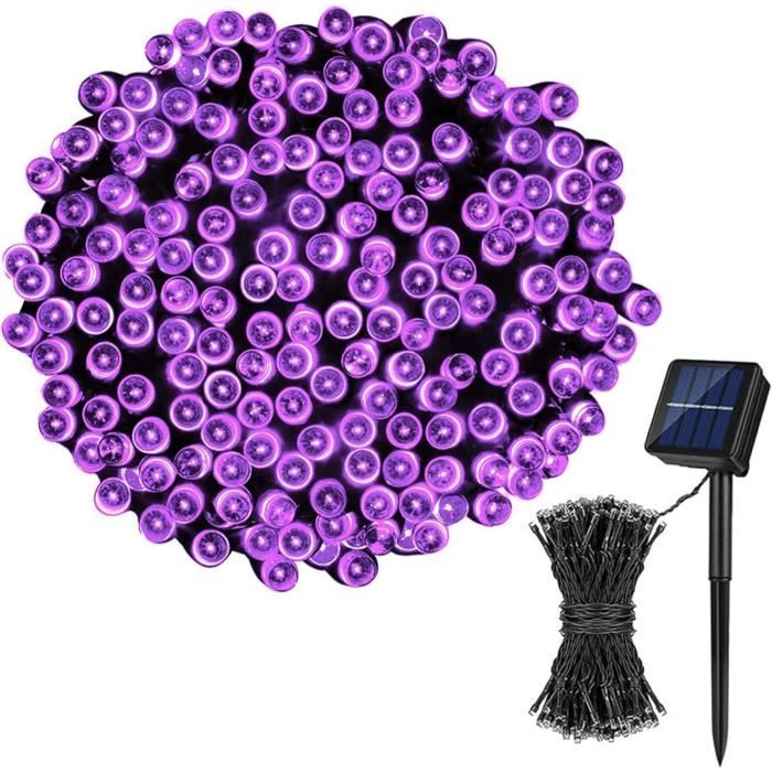 Guirlande Lumineuse Solaire En Forme De Feuilles D'érable - 36 LEDs, étanche, Pour Jardin Et Halloween