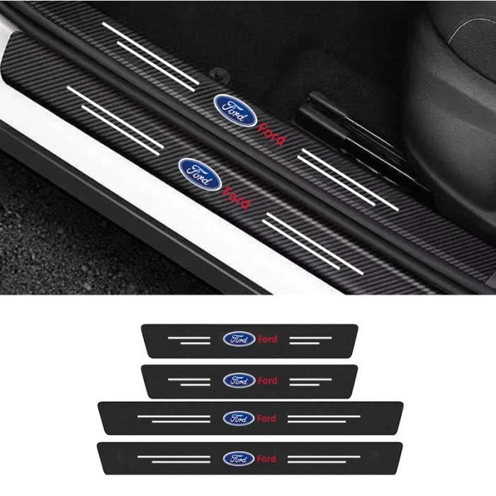 Plaque de seuil de seuil de porte de voiture,protection anti-rayures pour Ford Focus uy2 uy3 Fi.C. Ranger Mondeo - 4pcs door sill