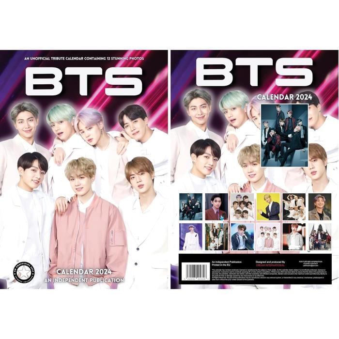 Bts Calendrier 2024 K Pops Bangtan Boys[H2291] Cdiscount BeauxArts