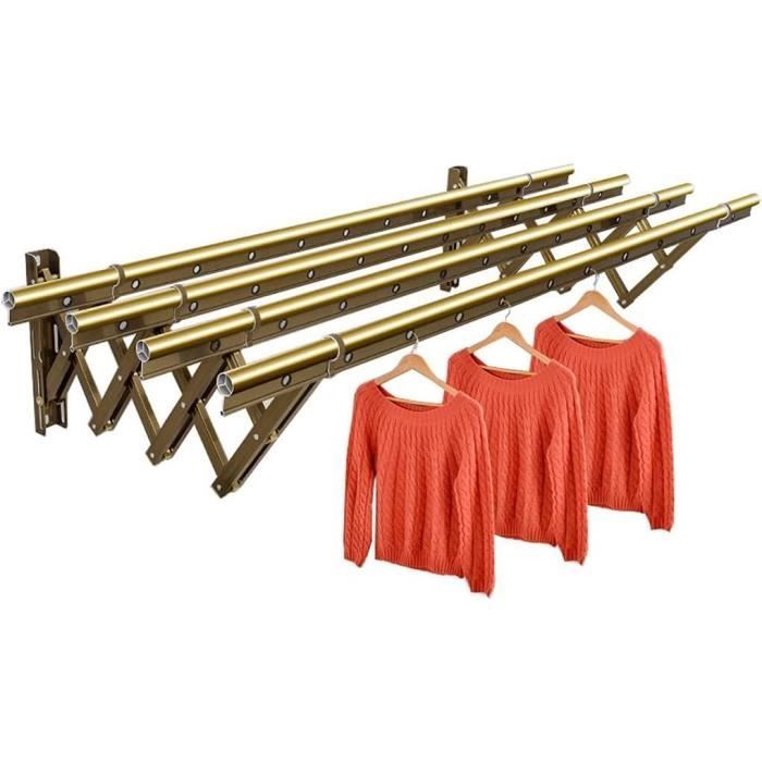 Cikonielf Étendoir Mural Étendoir à Linge Mural Rétractable Gain De