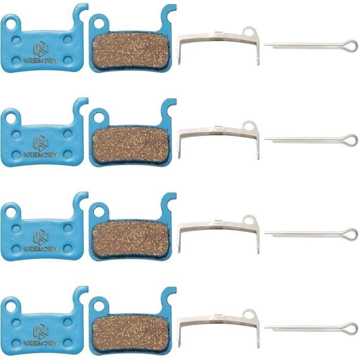 Shimano Deore Lx Lot De 4 Paires Plaquettes De Frein Résine Pour VTT/vélo - Compatibles Shimano Deore XT, XTR, SLX, Etc. Plaquettes Frein Silencieuses Sans Amiante