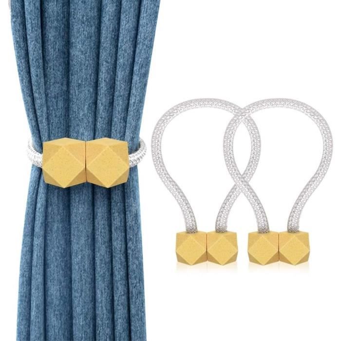 Paire D'embrases Rideau Avec Glands Et Corde - Décoratif - Neuf Sous Emballage - 2 Pièces