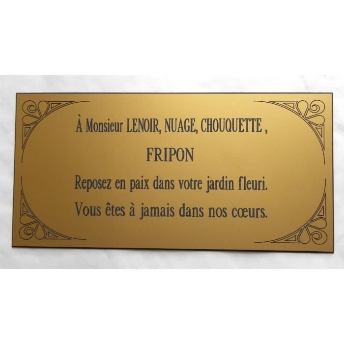 Plaque Funeraire Chien Cdiscount