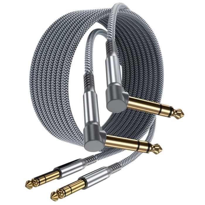 RUXELY Cavo Audio Jack 6.3 Mm - 3M, 2 Pezzi, Cavo Bilanciato TRS Per Chitarra E Amplificatore - Foto 6