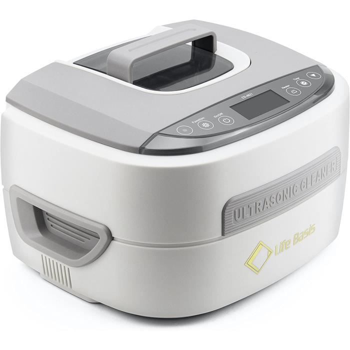 Nettoyeur à ultrasons, 49KHz Nettoyeur à ultrasons pour lunettes, 640ml