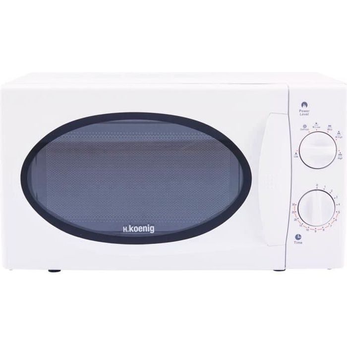 Four Micro-ondes VIO6 H.KOENIG - Blanc - 20 litres - 700W - Décongélation, Cuisson