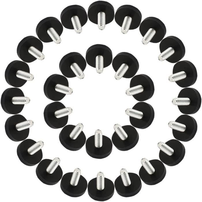 Sourcing Map 20pcs Pied De Nivellement Meuble Réglable