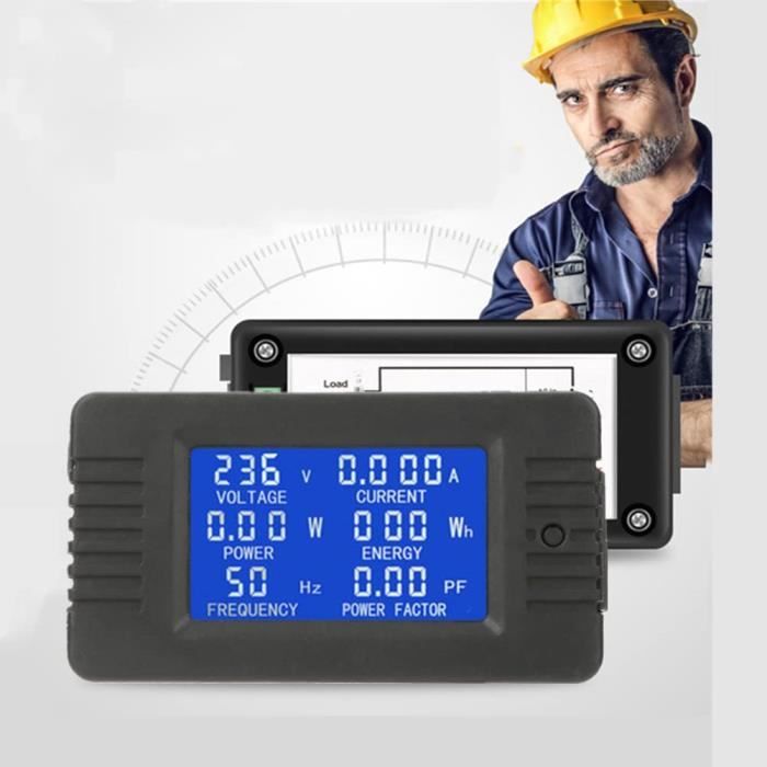 PZEM-022 LCD affichage numérique panneau d'énergie électrique testeur