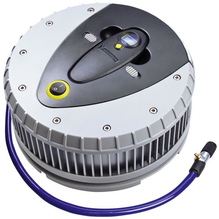 Michelin 92412 Compresseur numérique hautes performances avec LED et contrôleur de pression des pneus amovible 